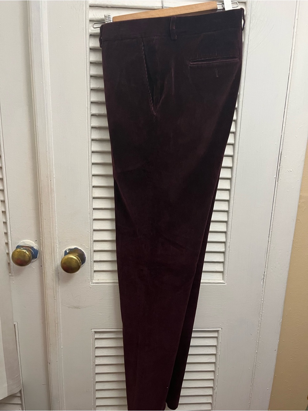 Todd Snyder Men's Burgundy Corduroy Pants Men’s 36x34 Sutton Fit Italy Fabric